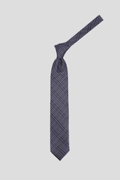 LA PESCARA Tie T11-041 navy beige rectangle 