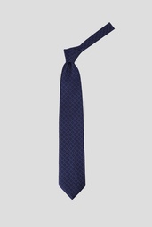 LA PESCARA Tie T11-045 navy dots white diamond