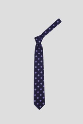 PIERRE CARDIN Tie T11-047 navy purple roses 